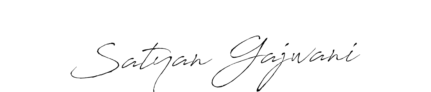 Also we have Satyan Gajwani name is the best signature style. Create professional handwritten signature collection using Antro_Vectra autograph style. Satyan Gajwani signature style 6 images and pictures png