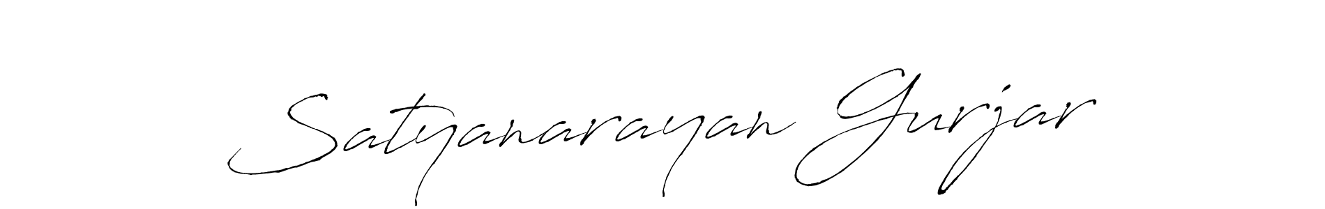 Design your own signature with our free online signature maker. With this signature software, you can create a handwritten (Antro_Vectra) signature for name Satyanarayan Gurjar. Satyanarayan Gurjar signature style 6 images and pictures png