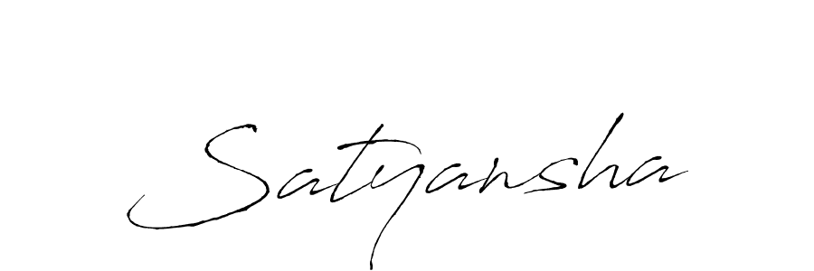 Design your own signature with our free online signature maker. With this signature software, you can create a handwritten (Antro_Vectra) signature for name Satyansha. Satyansha signature style 6 images and pictures png