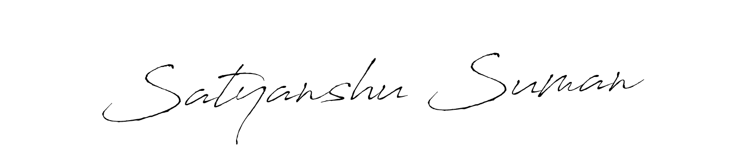 It looks lik you need a new signature style for name Satyanshu Suman. Design unique handwritten (Antro_Vectra) signature with our free signature maker in just a few clicks. Satyanshu Suman signature style 6 images and pictures png