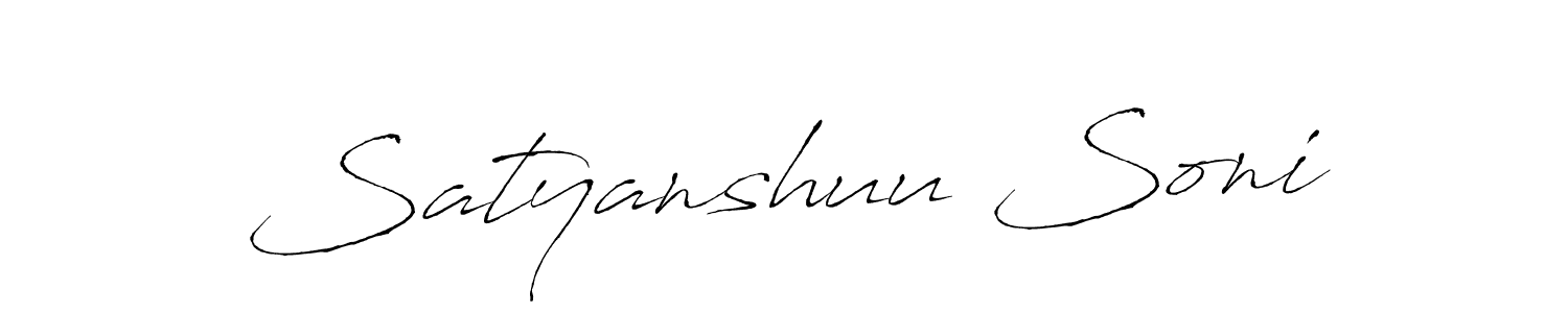 Satyanshuu Soni stylish signature style. Best Handwritten Sign (Antro_Vectra) for my name. Handwritten Signature Collection Ideas for my name Satyanshuu Soni. Satyanshuu Soni signature style 6 images and pictures png