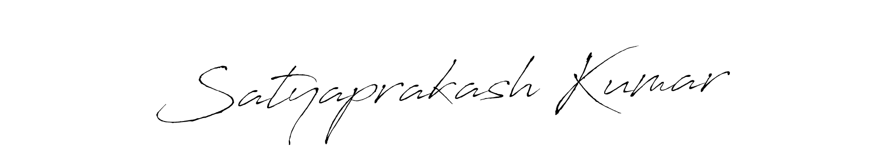 Create a beautiful signature design for name Satyaprakash Kumar. With this signature (Antro_Vectra) fonts, you can make a handwritten signature for free. Satyaprakash Kumar signature style 6 images and pictures png