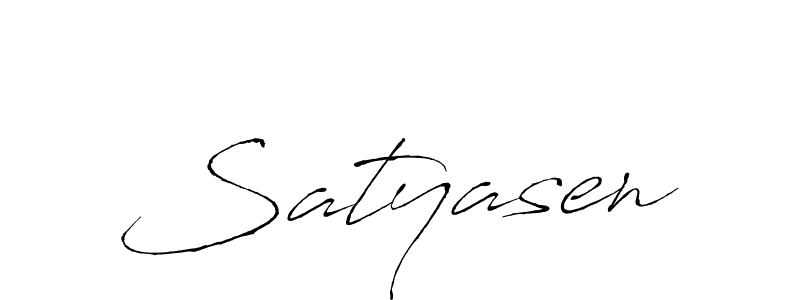 Design your own signature with our free online signature maker. With this signature software, you can create a handwritten (Antro_Vectra) signature for name Satyasen. Satyasen signature style 6 images and pictures png