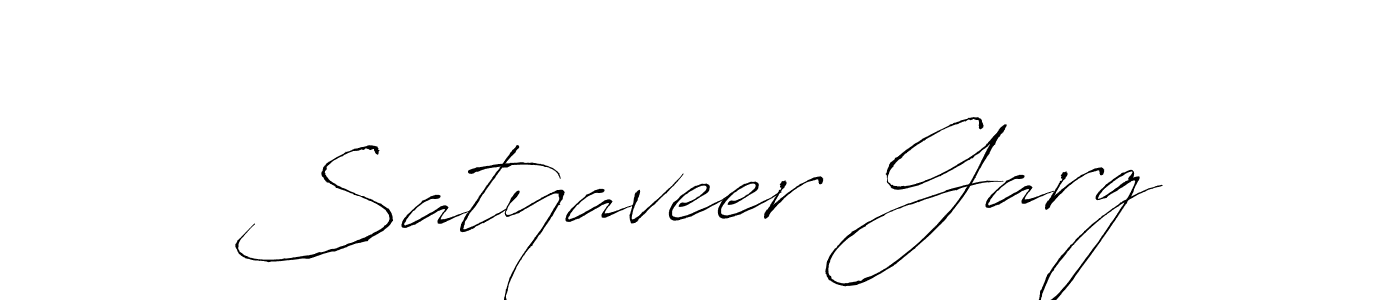 Make a beautiful signature design for name Satyaveer Garg. With this signature (Antro_Vectra) style, you can create a handwritten signature for free. Satyaveer Garg signature style 6 images and pictures png