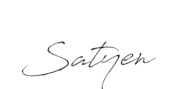 Make a beautiful signature design for name Satyen. With this signature (Antro_Vectra) style, you can create a handwritten signature for free. Satyen signature style 6 images and pictures png