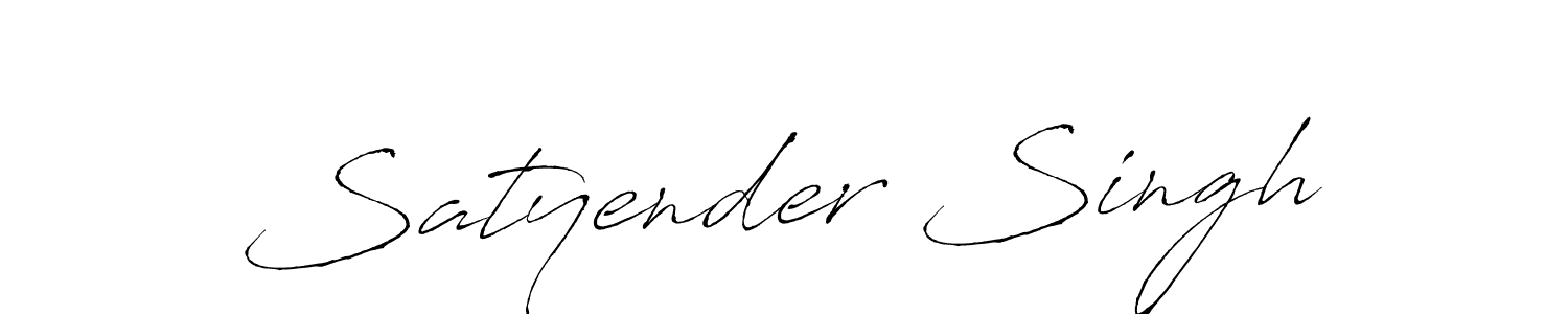 Make a beautiful signature design for name Satyender Singh. With this signature (Antro_Vectra) style, you can create a handwritten signature for free. Satyender Singh signature style 6 images and pictures png