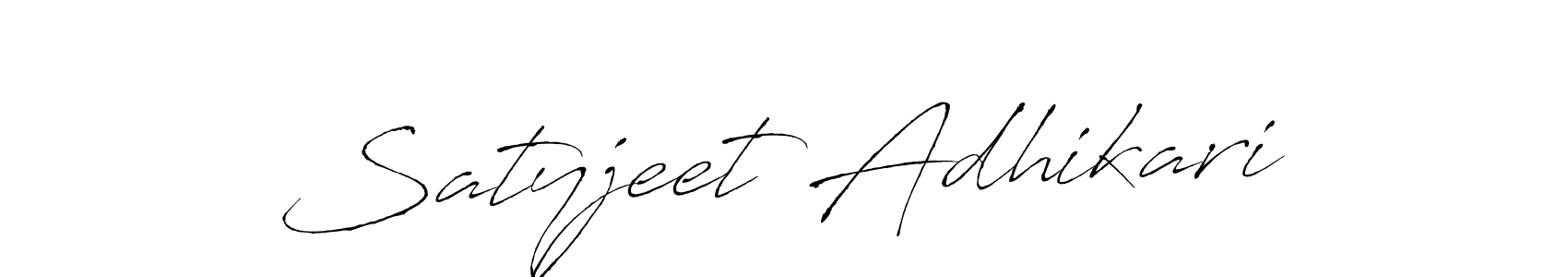 The best way (Antro_Vectra) to make a short signature is to pick only two or three words in your name. The name Satyjeet Adhikari include a total of six letters. For converting this name. Satyjeet Adhikari signature style 6 images and pictures png