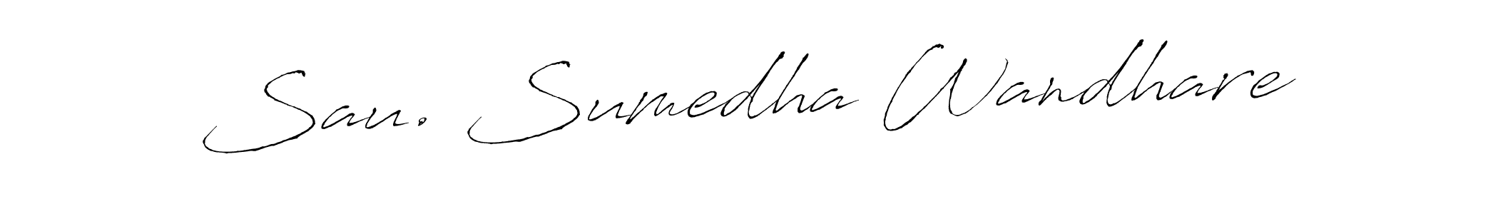 Similarly Antro_Vectra is the best handwritten signature design. Signature creator online .You can use it as an online autograph creator for name Sau. Sumedha Wandhare. Sau. Sumedha Wandhare signature style 6 images and pictures png