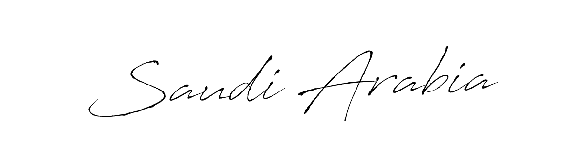 Make a beautiful signature design for name Saudi Arabia. With this signature (Antro_Vectra) style, you can create a handwritten signature for free. Saudi Arabia signature style 6 images and pictures png