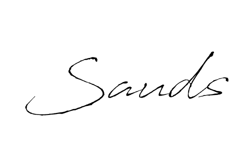 Sauds stylish signature style. Best Handwritten Sign (Antro_Vectra) for my name. Handwritten Signature Collection Ideas for my name Sauds. Sauds signature style 6 images and pictures png