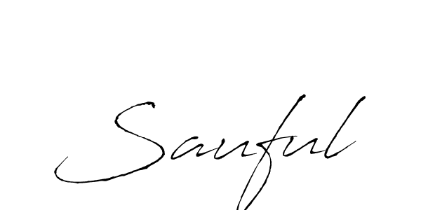 How to make Sauful signature? Antro_Vectra is a professional autograph style. Create handwritten signature for Sauful name. Sauful signature style 6 images and pictures png