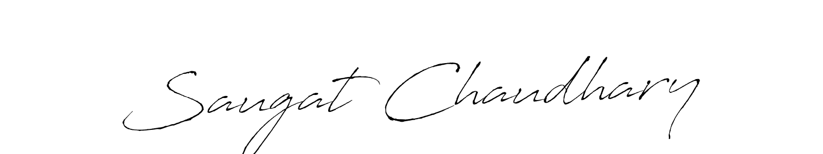Create a beautiful signature design for name Saugat Chaudhary. With this signature (Antro_Vectra) fonts, you can make a handwritten signature for free. Saugat Chaudhary signature style 6 images and pictures png