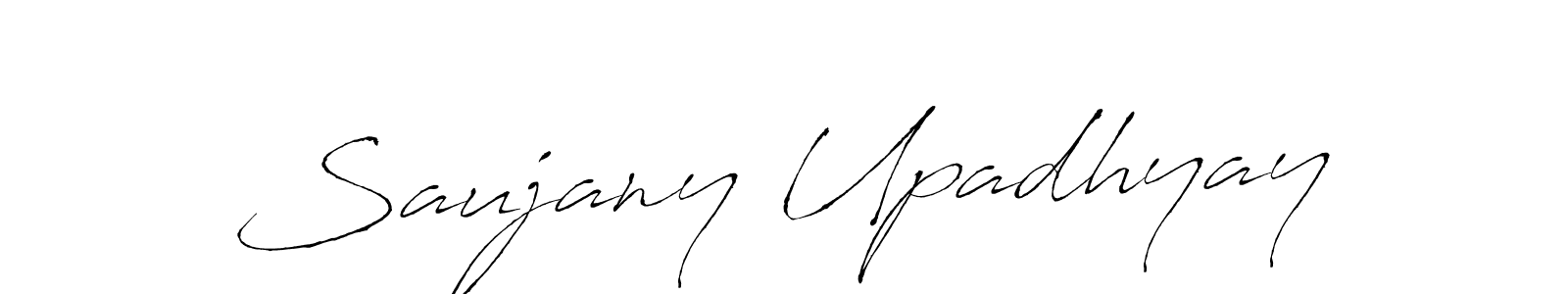 Saujany Upadhyay stylish signature style. Best Handwritten Sign (Antro_Vectra) for my name. Handwritten Signature Collection Ideas for my name Saujany Upadhyay. Saujany Upadhyay signature style 6 images and pictures png