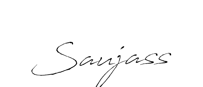 Create a beautiful signature design for name Saujass. With this signature (Antro_Vectra) fonts, you can make a handwritten signature for free. Saujass signature style 6 images and pictures png