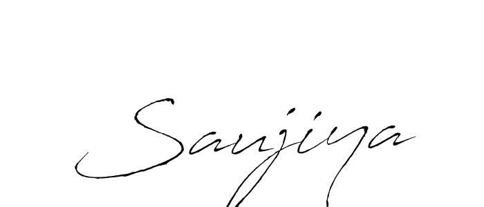 How to make Saujiya signature? Antro_Vectra is a professional autograph style. Create handwritten signature for Saujiya name. Saujiya signature style 6 images and pictures png