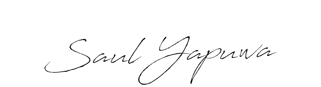 Antro_Vectra is a professional signature style that is perfect for those who want to add a touch of class to their signature. It is also a great choice for those who want to make their signature more unique. Get Saul Yapuwa name to fancy signature for free. Saul Yapuwa signature style 6 images and pictures png