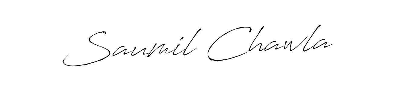 You should practise on your own different ways (Antro_Vectra) to write your name (Saumil Chawla) in signature. don't let someone else do it for you. Saumil Chawla signature style 6 images and pictures png