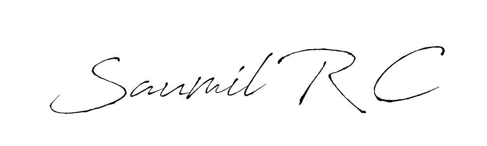 Once you've used our free online signature maker to create your best signature Antro_Vectra style, it's time to enjoy all of the benefits that Saumil R C name signing documents. Saumil R C signature style 6 images and pictures png