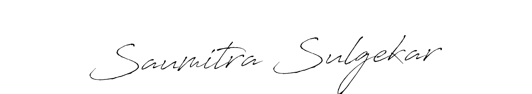 The best way (Antro_Vectra) to make a short signature is to pick only two or three words in your name. The name Saumitra Sulgekar include a total of six letters. For converting this name. Saumitra Sulgekar signature style 6 images and pictures png