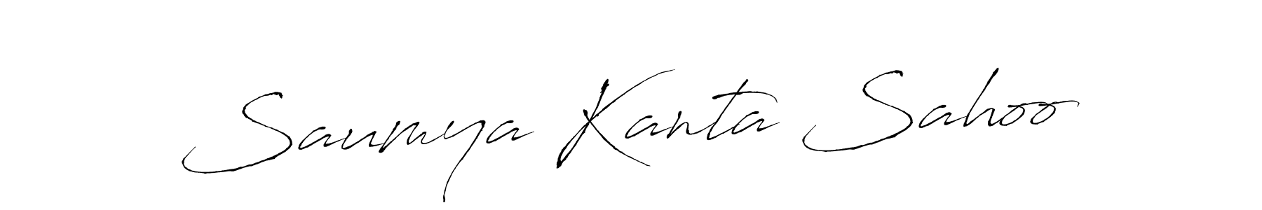 Saumya Kanta Sahoo stylish signature style. Best Handwritten Sign (Antro_Vectra) for my name. Handwritten Signature Collection Ideas for my name Saumya Kanta Sahoo. Saumya Kanta Sahoo signature style 6 images and pictures png