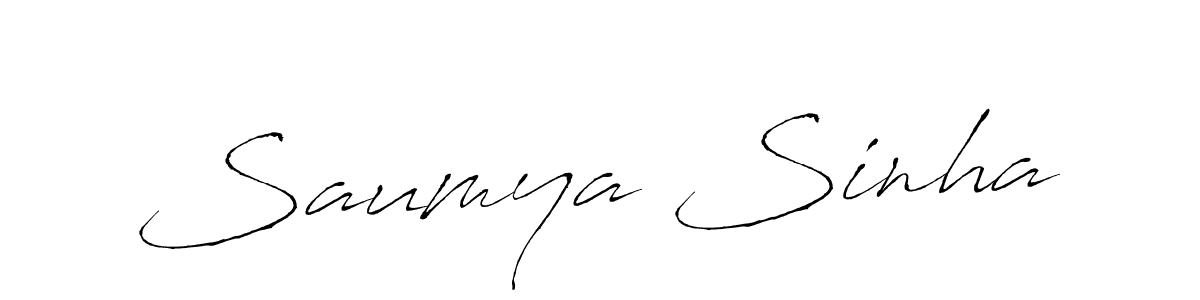 It looks lik you need a new signature style for name Saumya Sinha. Design unique handwritten (Antro_Vectra) signature with our free signature maker in just a few clicks. Saumya Sinha signature style 6 images and pictures png