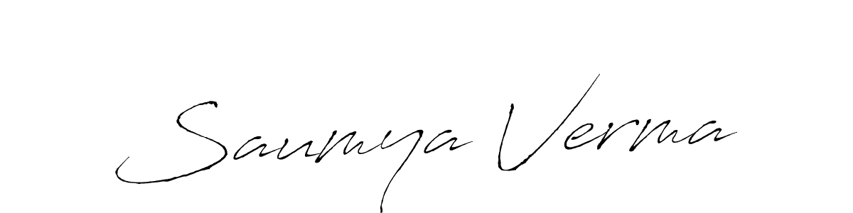 Antro_Vectra is a professional signature style that is perfect for those who want to add a touch of class to their signature. It is also a great choice for those who want to make their signature more unique. Get Saumya Verma name to fancy signature for free. Saumya Verma signature style 6 images and pictures png