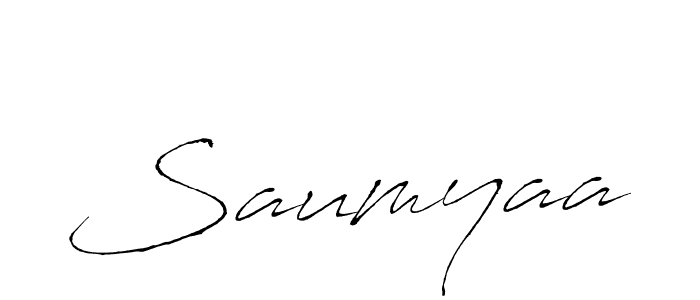 Also we have Saumyaa name is the best signature style. Create professional handwritten signature collection using Antro_Vectra autograph style. Saumyaa signature style 6 images and pictures png