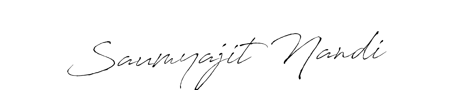 Saumyajit Nandi stylish signature style. Best Handwritten Sign (Antro_Vectra) for my name. Handwritten Signature Collection Ideas for my name Saumyajit Nandi. Saumyajit Nandi signature style 6 images and pictures png