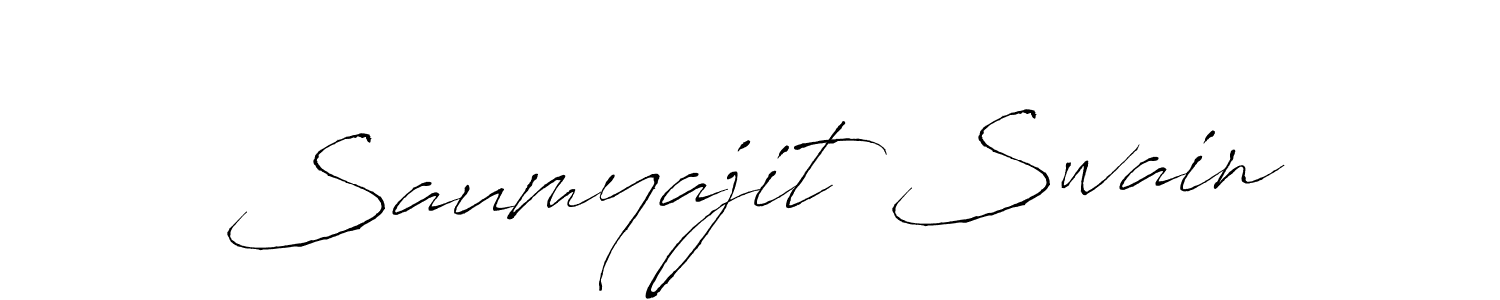 Make a beautiful signature design for name Saumyajit Swain. With this signature (Antro_Vectra) style, you can create a handwritten signature for free. Saumyajit Swain signature style 6 images and pictures png