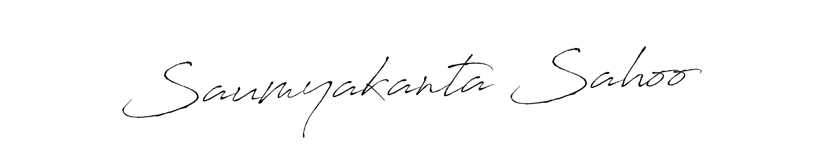 Make a beautiful signature design for name Saumyakanta Sahoo. With this signature (Antro_Vectra) style, you can create a handwritten signature for free. Saumyakanta Sahoo signature style 6 images and pictures png