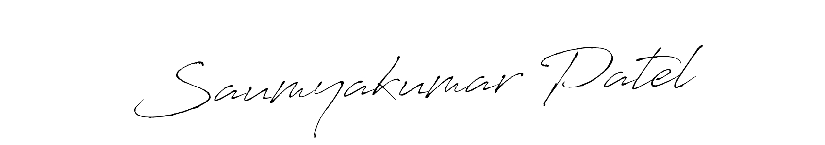 This is the best signature style for the Saumyakumar Patel name. Also you like these signature font (Antro_Vectra). Mix name signature. Saumyakumar Patel signature style 6 images and pictures png
