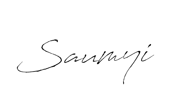 Antro_Vectra is a professional signature style that is perfect for those who want to add a touch of class to their signature. It is also a great choice for those who want to make their signature more unique. Get Saumyi name to fancy signature for free. Saumyi signature style 6 images and pictures png