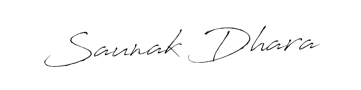 Create a beautiful signature design for name Saunak Dhara. With this signature (Antro_Vectra) fonts, you can make a handwritten signature for free. Saunak Dhara signature style 6 images and pictures png