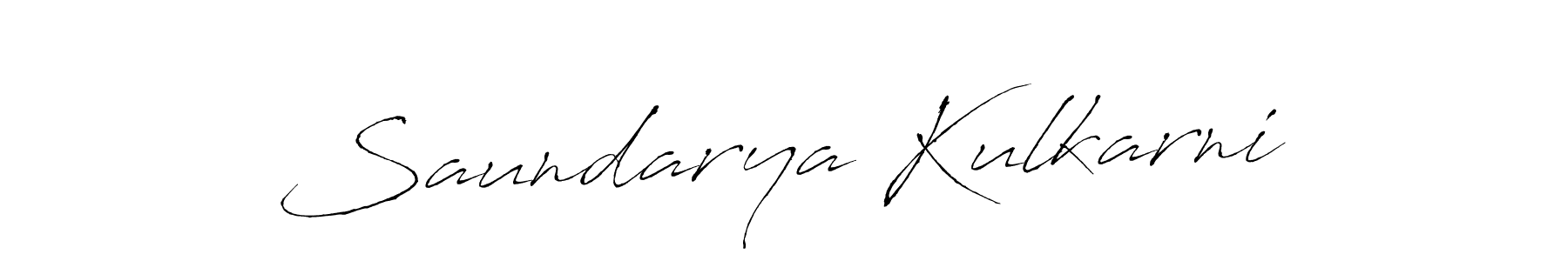 Design your own signature with our free online signature maker. With this signature software, you can create a handwritten (Antro_Vectra) signature for name Saundarya Kulkarni. Saundarya Kulkarni signature style 6 images and pictures png