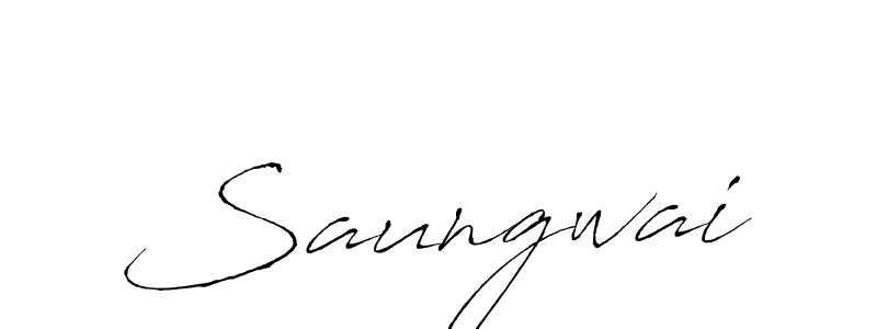 Use a signature maker to create a handwritten signature online. With this signature software, you can design (Antro_Vectra) your own signature for name Saungwai. Saungwai signature style 6 images and pictures png