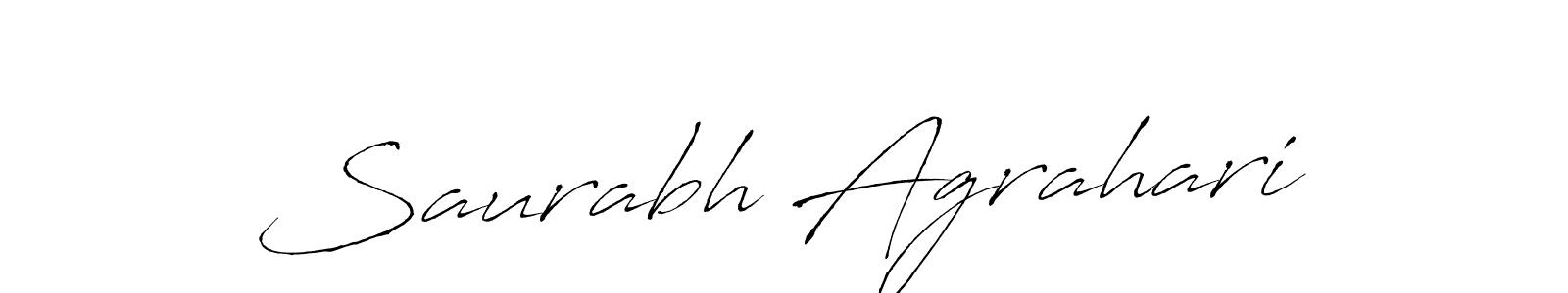 The best way (Antro_Vectra) to make a short signature is to pick only two or three words in your name. The name Saurabh Agrahari include a total of six letters. For converting this name. Saurabh Agrahari signature style 6 images and pictures png