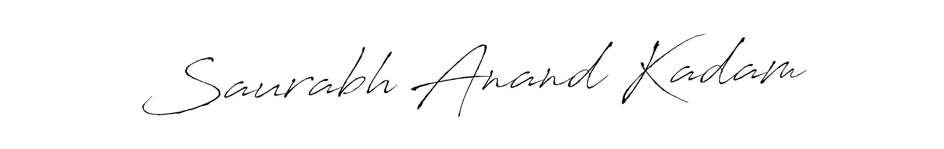 Make a beautiful signature design for name Saurabh Anand Kadam. With this signature (Antro_Vectra) style, you can create a handwritten signature for free. Saurabh Anand Kadam signature style 6 images and pictures png