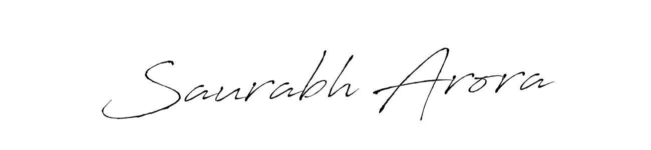 Create a beautiful signature design for name Saurabh Arora. With this signature (Antro_Vectra) fonts, you can make a handwritten signature for free. Saurabh Arora signature style 6 images and pictures png