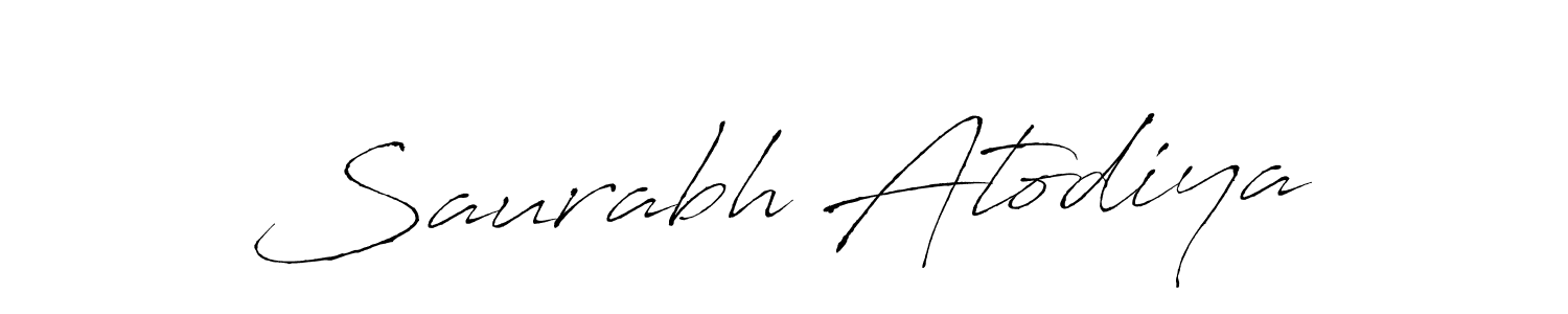 Use a signature maker to create a handwritten signature online. With this signature software, you can design (Antro_Vectra) your own signature for name Saurabh Atodiya. Saurabh Atodiya signature style 6 images and pictures png