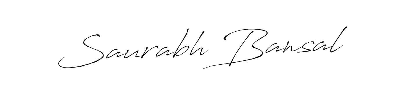 Create a beautiful signature design for name Saurabh Bansal. With this signature (Antro_Vectra) fonts, you can make a handwritten signature for free. Saurabh Bansal signature style 6 images and pictures png