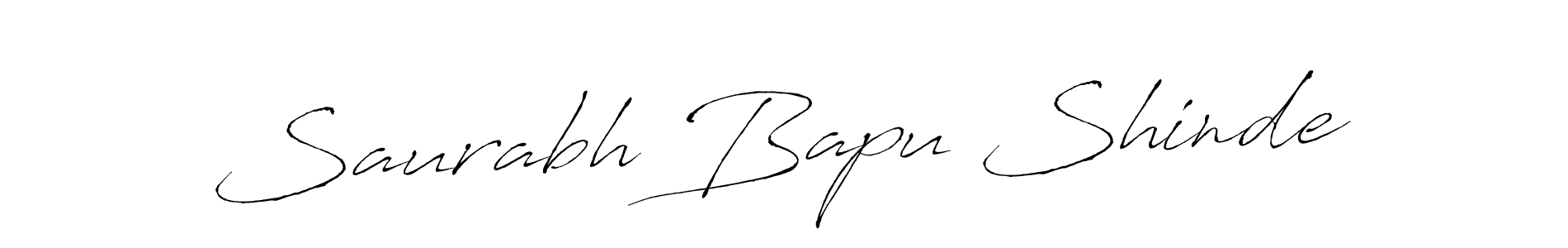 Antro_Vectra is a professional signature style that is perfect for those who want to add a touch of class to their signature. It is also a great choice for those who want to make their signature more unique. Get Saurabh Bapu Shinde name to fancy signature for free. Saurabh Bapu Shinde signature style 6 images and pictures png