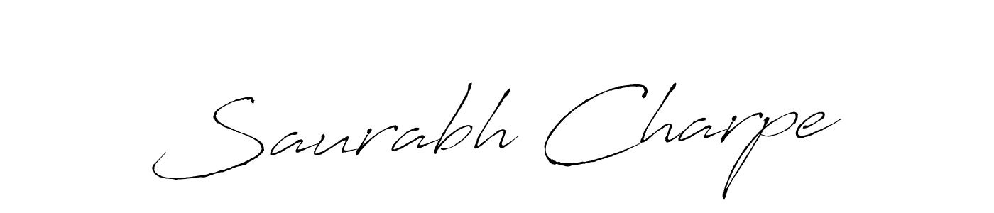 if you are searching for the best signature style for your name Saurabh Charpe. so please give up your signature search. here we have designed multiple signature styles  using Antro_Vectra. Saurabh Charpe signature style 6 images and pictures png