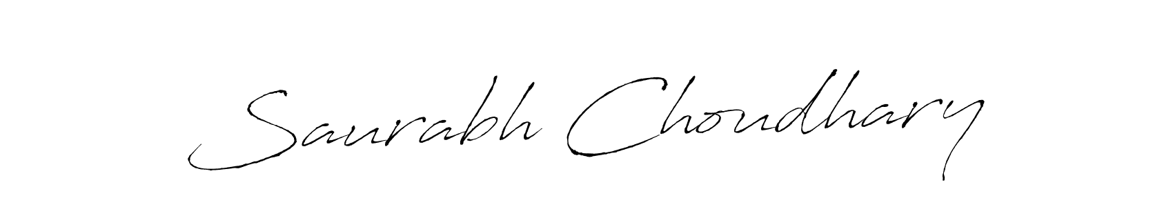 Make a beautiful signature design for name Saurabh Choudhary. With this signature (Antro_Vectra) style, you can create a handwritten signature for free. Saurabh Choudhary signature style 6 images and pictures png