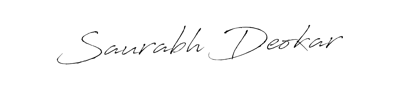 It looks lik you need a new signature style for name Saurabh Deokar. Design unique handwritten (Antro_Vectra) signature with our free signature maker in just a few clicks. Saurabh Deokar signature style 6 images and pictures png