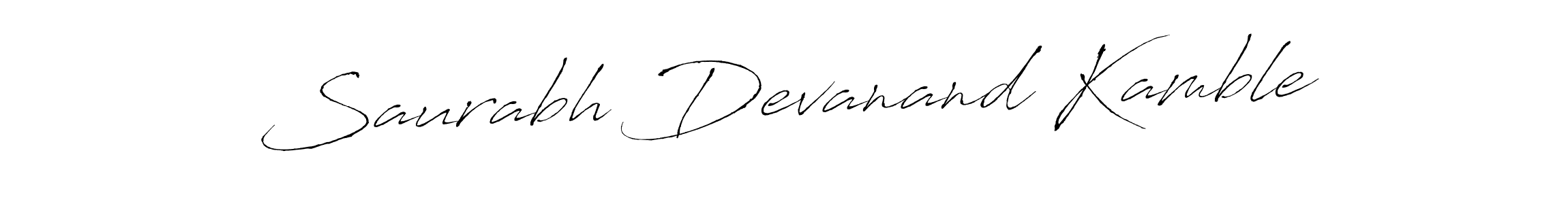 Antro_Vectra is a professional signature style that is perfect for those who want to add a touch of class to their signature. It is also a great choice for those who want to make their signature more unique. Get Saurabh Devanand Kamble name to fancy signature for free. Saurabh Devanand Kamble signature style 6 images and pictures png