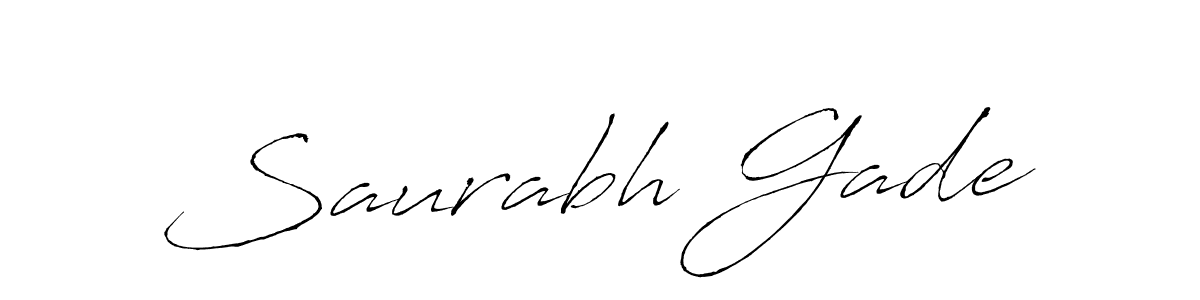 The best way (Antro_Vectra) to make a short signature is to pick only two or three words in your name. The name Saurabh Gade include a total of six letters. For converting this name. Saurabh Gade signature style 6 images and pictures png