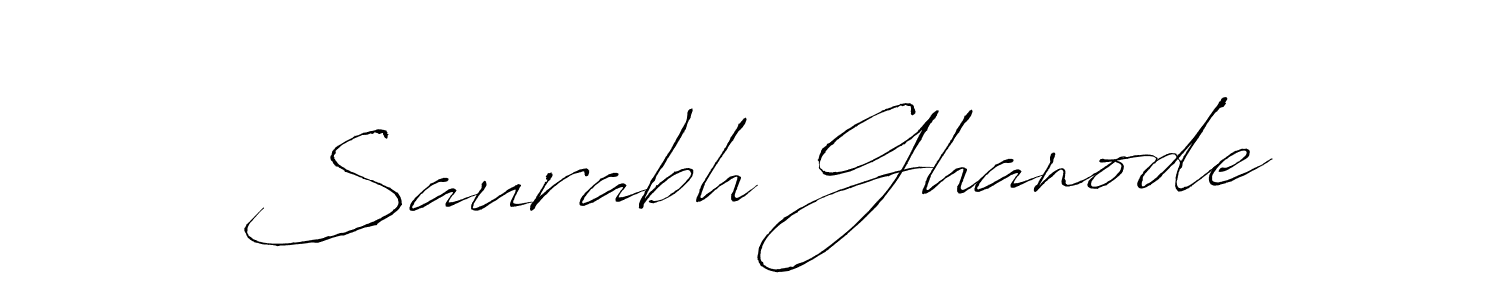 Design your own signature with our free online signature maker. With this signature software, you can create a handwritten (Antro_Vectra) signature for name Saurabh Ghanode. Saurabh Ghanode signature style 6 images and pictures png