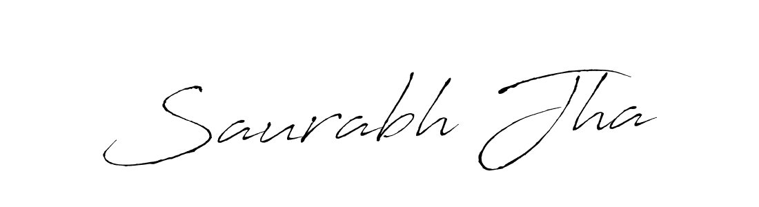 Design your own signature with our free online signature maker. With this signature software, you can create a handwritten (Antro_Vectra) signature for name Saurabh Jha. Saurabh Jha signature style 6 images and pictures png