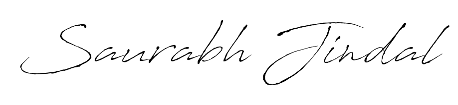 The Antro_Vectra handwriting style adds charm and authenticity to name Saurabh Jindal. A wonderful choice for personal thank-you notes. Saurabh Jindal signature style 6 images and pictures png