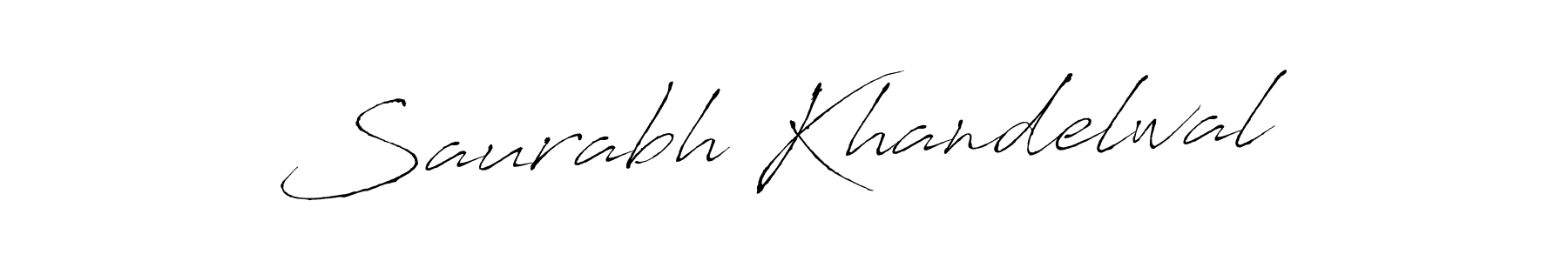 Design your own signature with our free online signature maker. With this signature software, you can create a handwritten (Antro_Vectra) signature for name Saurabh Khandelwal. Saurabh Khandelwal signature style 6 images and pictures png